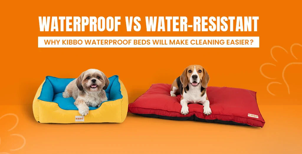 Waterproof vs Water-Resistant? Why KIBBO Waterproof Beds Will Make Cleaning Easier