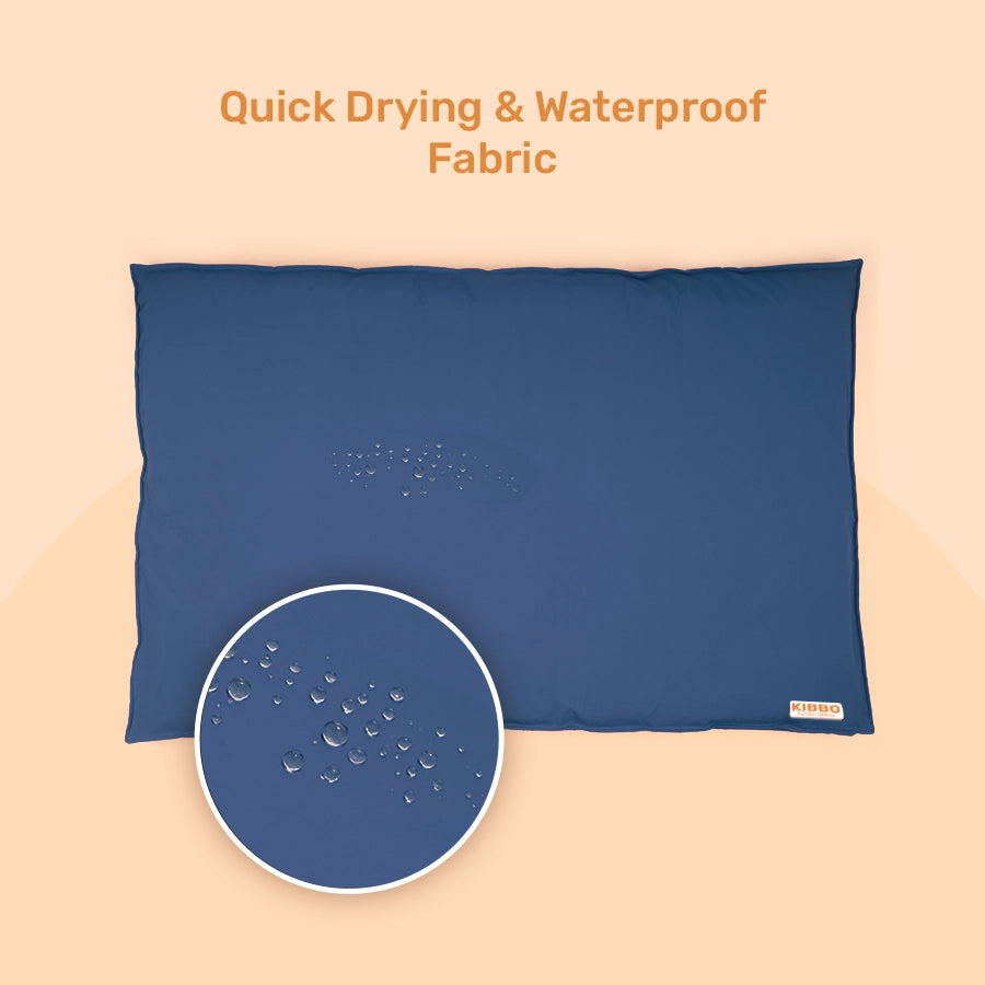 Waterproof Flat Bed, Blue