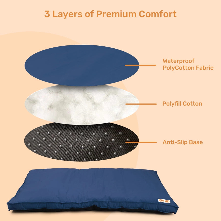 Waterproof Flat Bed, Blue