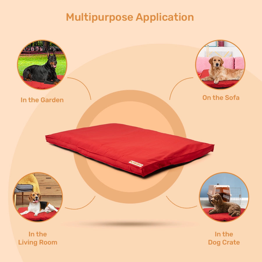 Waterproof Flat Bed, Red