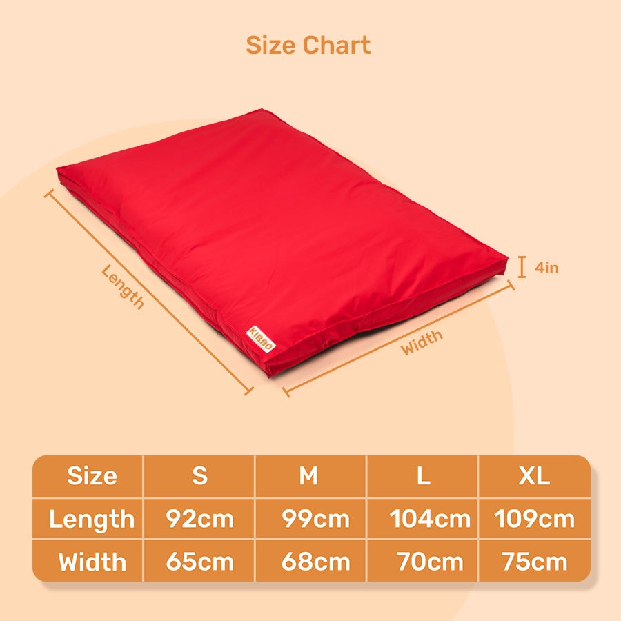 Waterproof Flat Bed, Red
