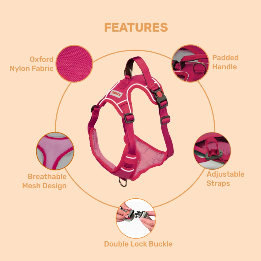 Reflective Vest Harness, Pink
