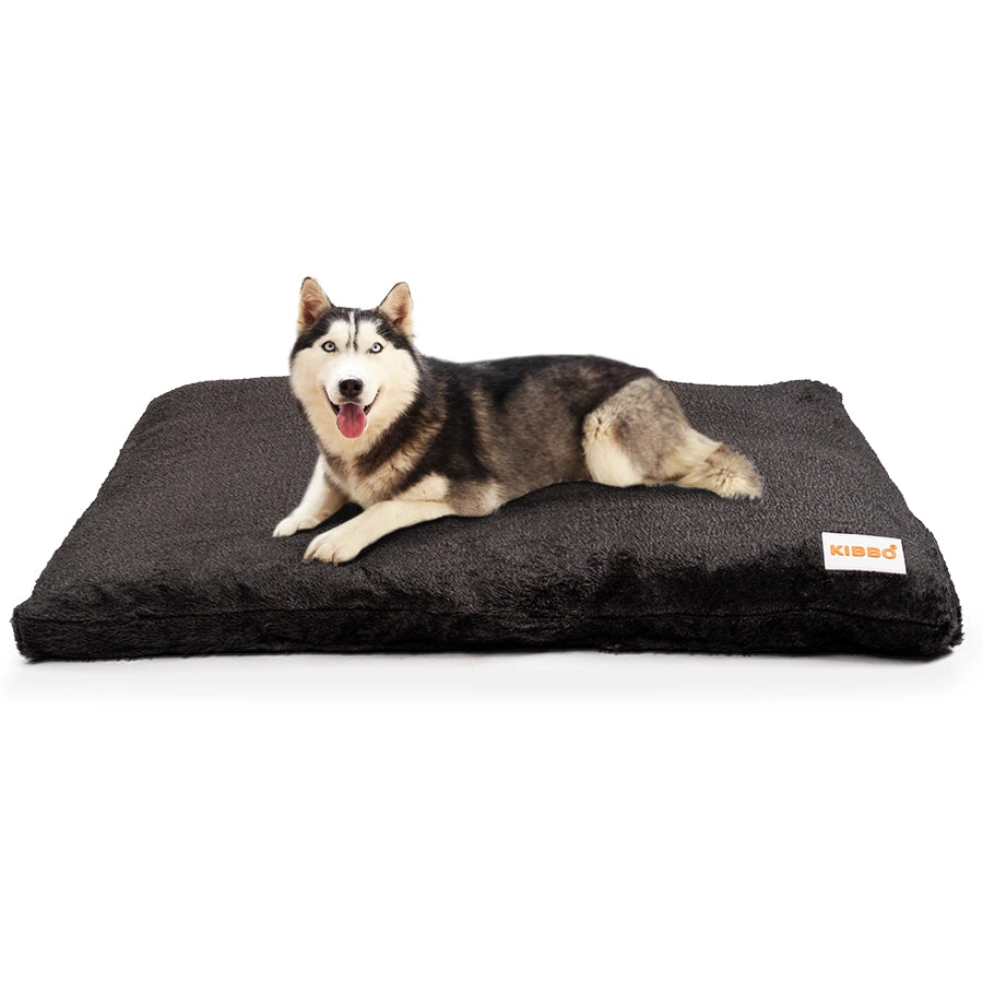 Faux Fur Flat Bed, Grey