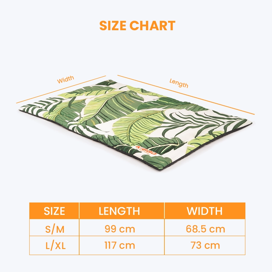 07 pet mat size chart