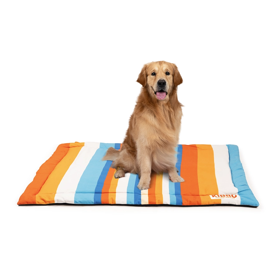 Orange & White large pet mat