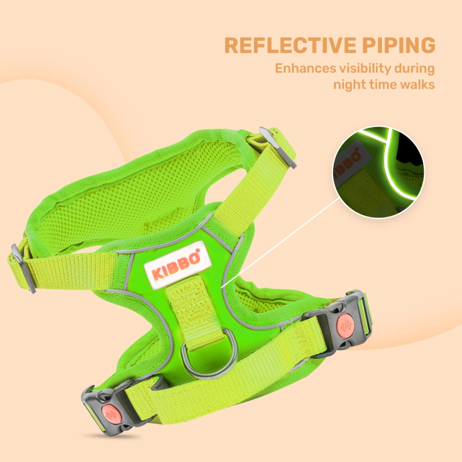 Vest Harness with Dual Lock Parrot Green_5 Dog product