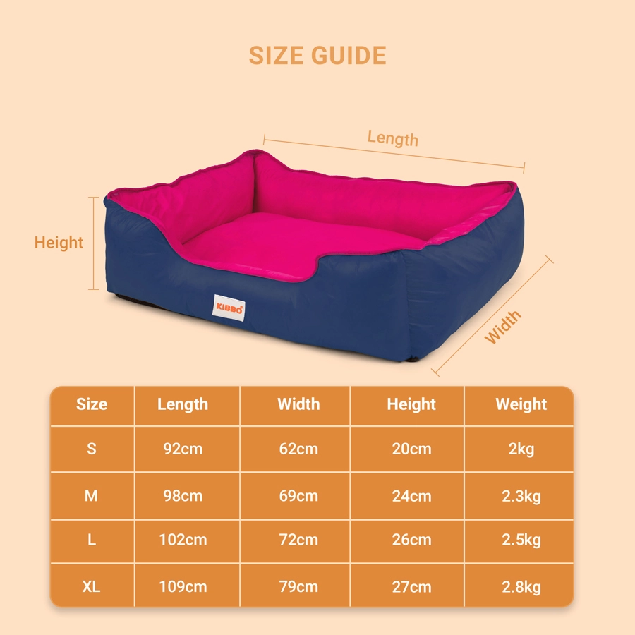 5 Webp pet bed size chart