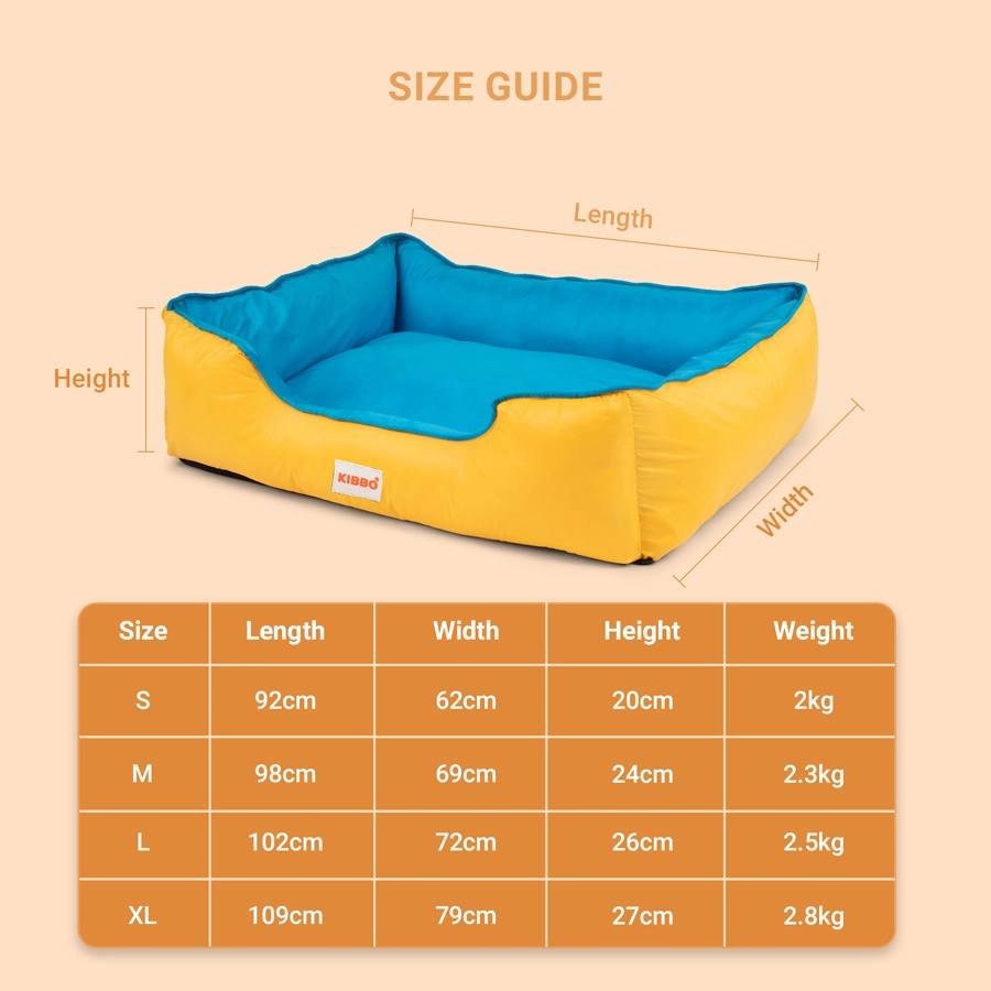 5 webp waterproof lunger bed blue & yellow colour