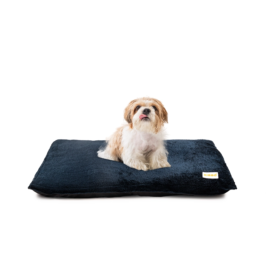 blue_small fur bed for dog and cat